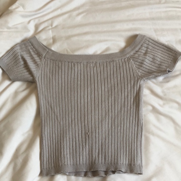 4 for $25 - Knit Off the Shoulder Top - Picture 3 of 3